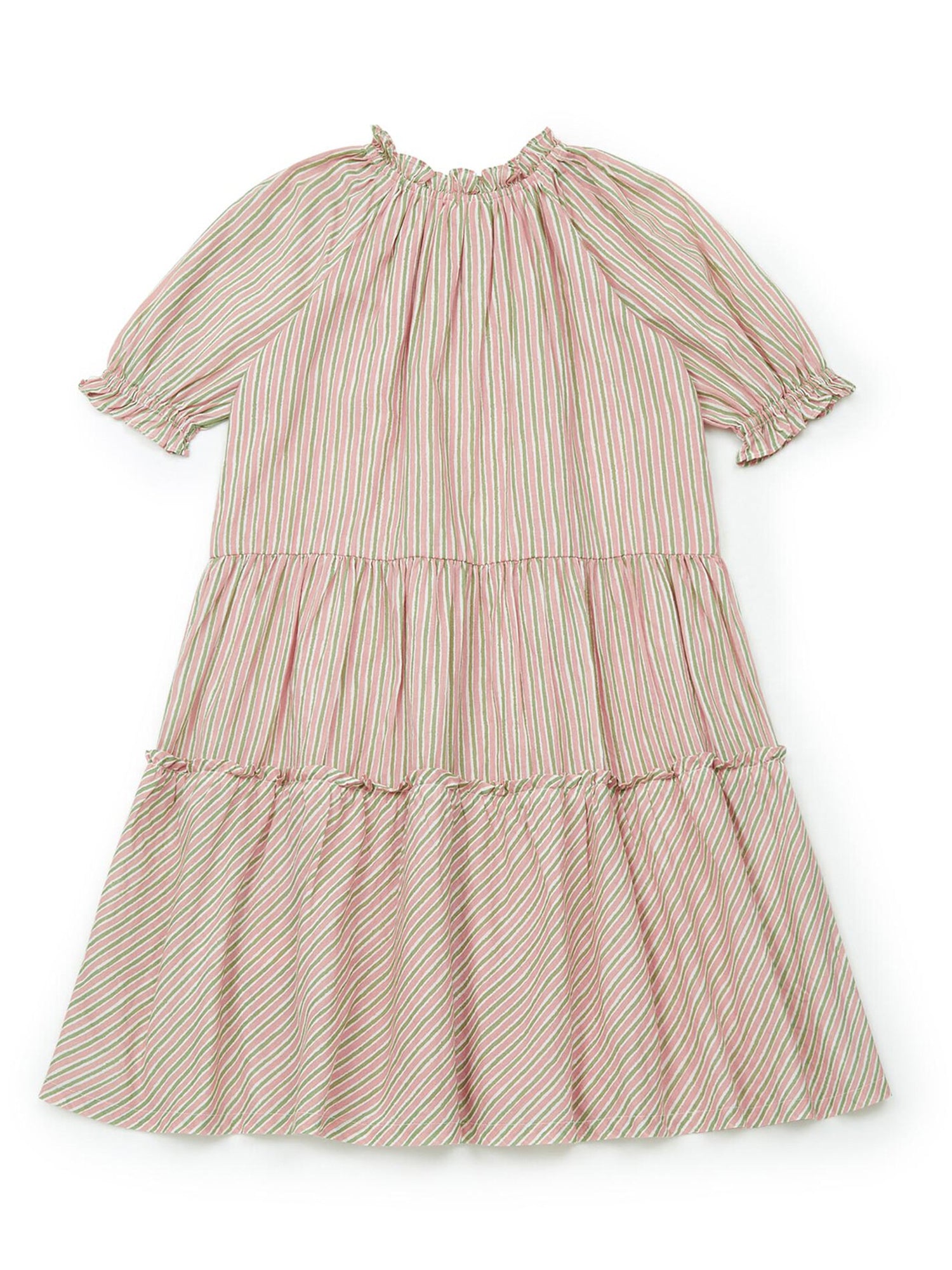Bonton Emy Painted Stripes Dress - Dresses
