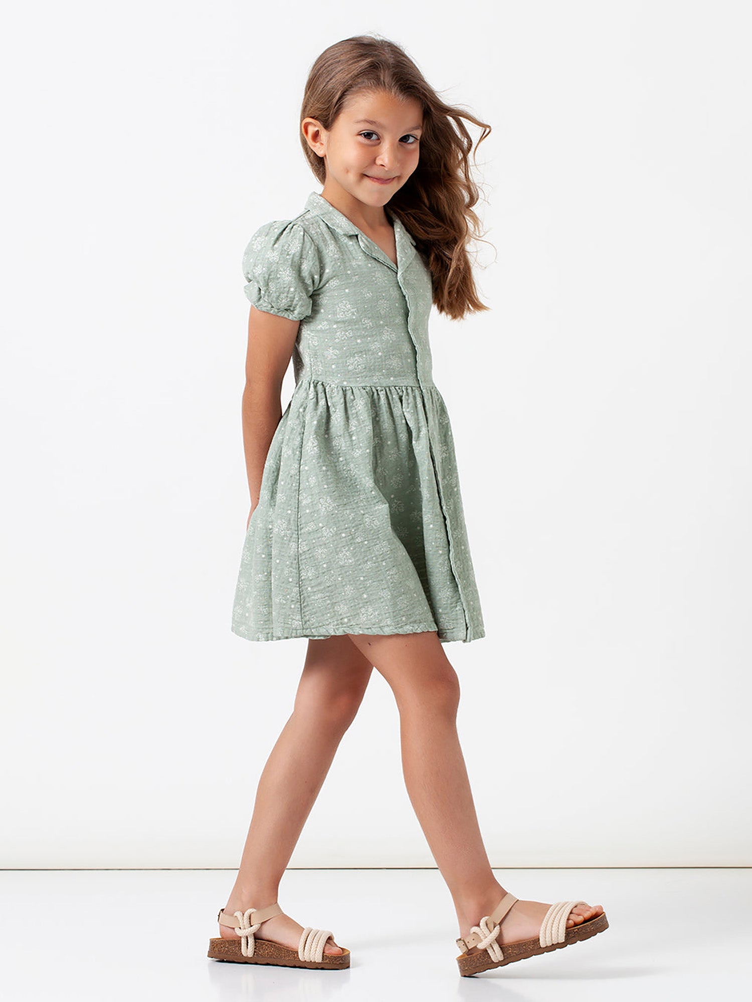 Tocoto Vintage Flower Print Short Sleeve Dress - Dresses Tocoto Vintage Flower Print Short Sleeve Dress - Dresses