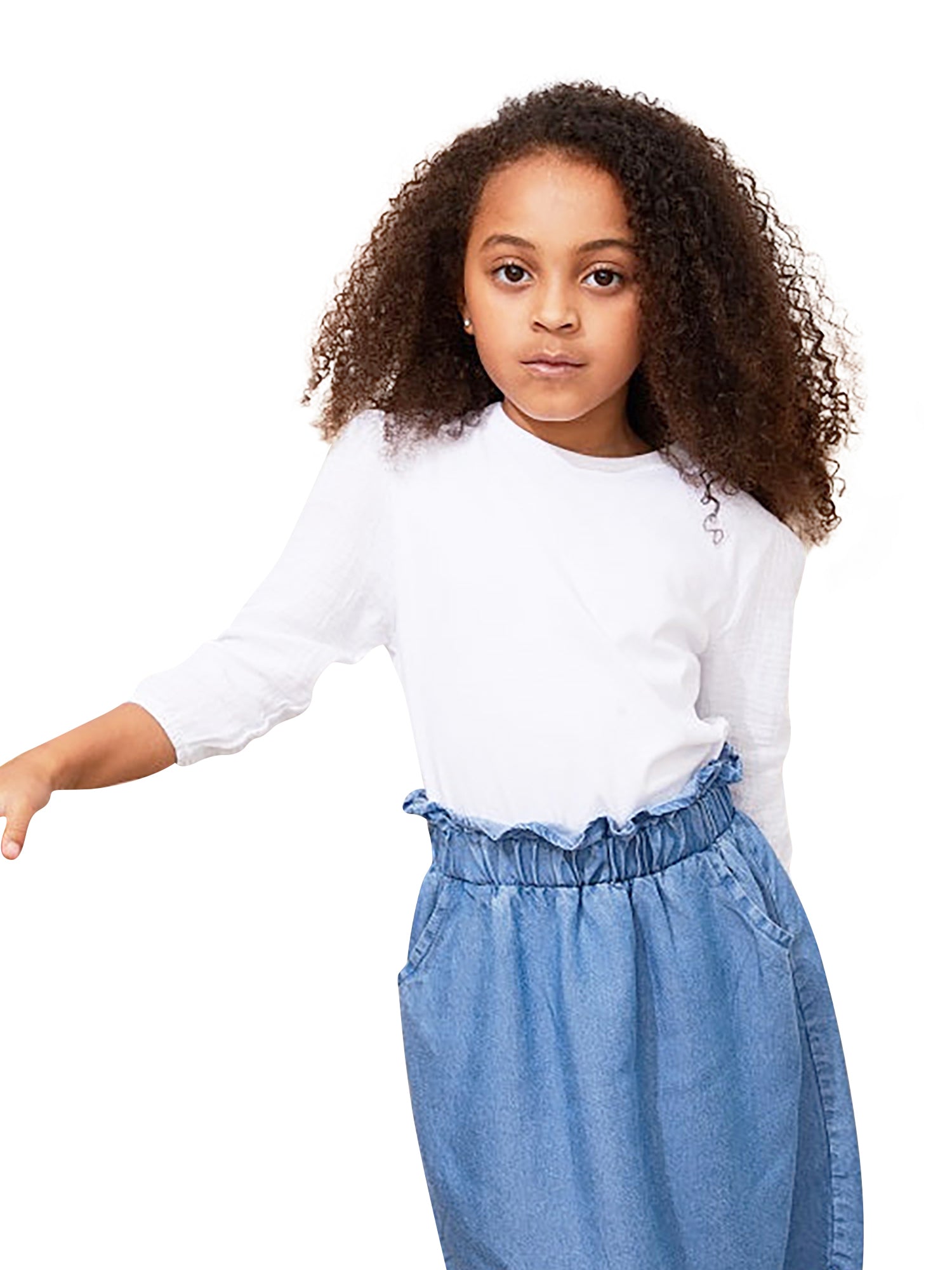 Jay Basic Jada Gauze Sleeve Top - Tops