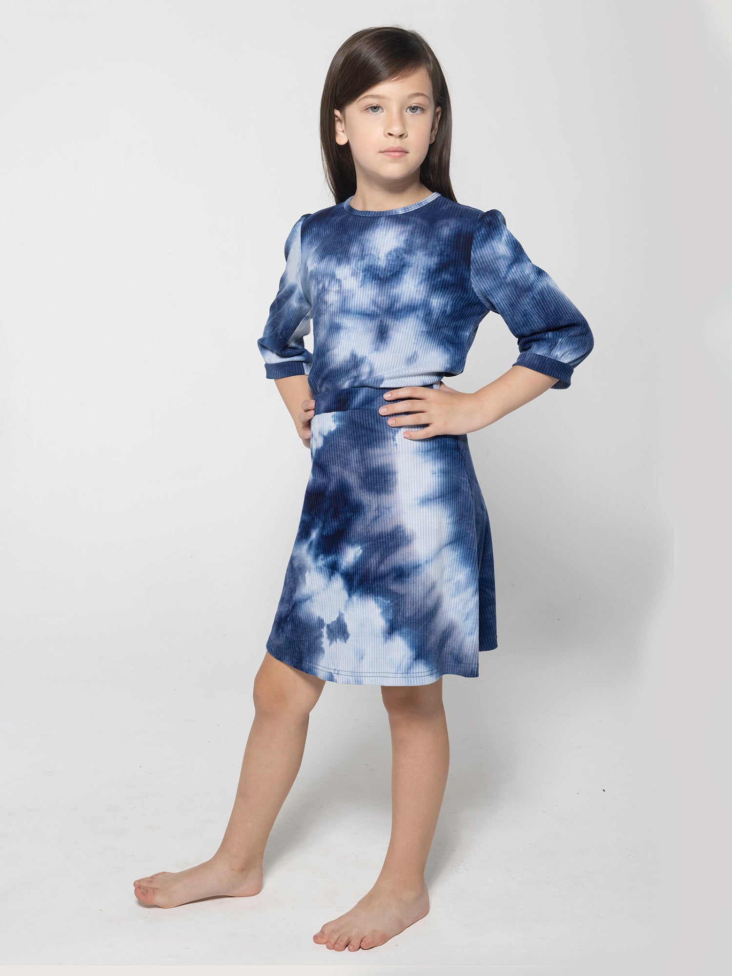 ZigZag Tie Dye A-line Skirt - Skirts