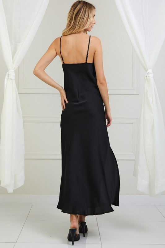 kesslyn slip maxi dress Our Kesslyn dress has the most amazing lace details with the softest silk ever It's the perfect summer slip #summernights #slipdress #maxi #summer #inspo
