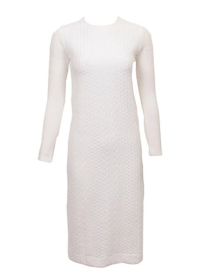 Pinto Cable-Knit Sweater Dress - Dresses XL / Ivory Pinto Cable-Knit Sweater Dress - Dresses XL / Ivory