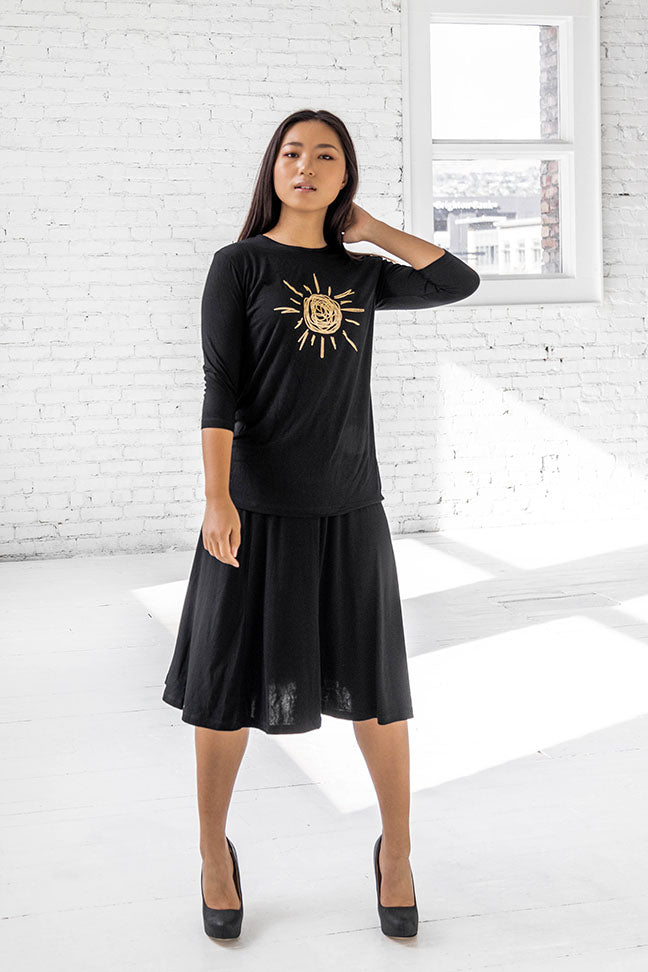 Mikah Graphic Long Sleeve Shirt - Tops