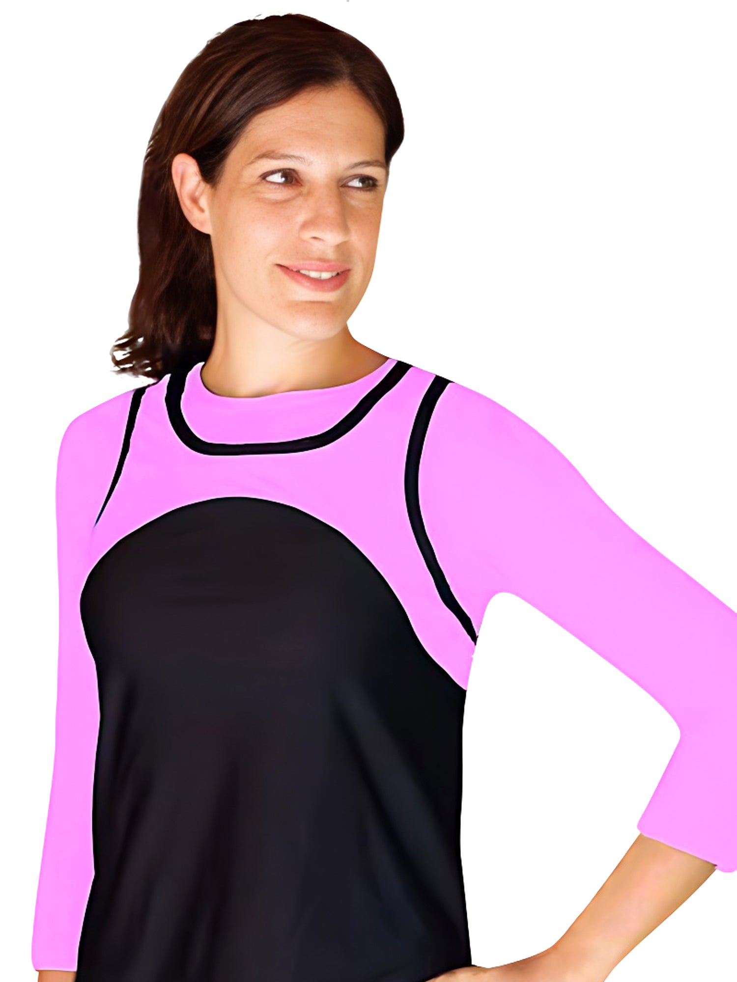Hydrochic 3/4 Sleeve Swim Shirt - Tops - PinkOrchidFashion