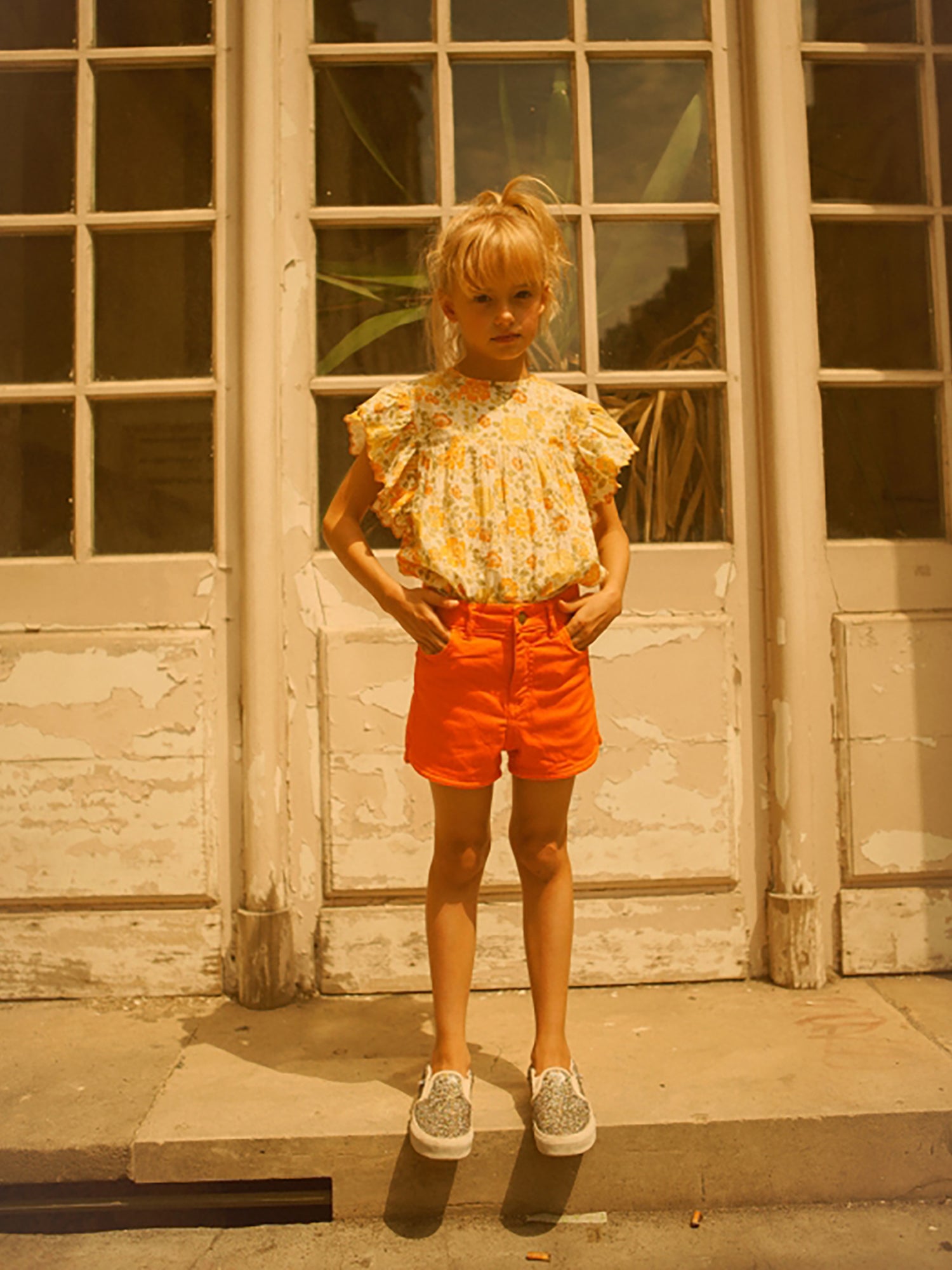 Louis Louise Jasmin Lurex Stripe Vintage Flower Tunic - Tops